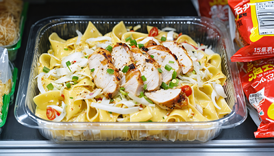 ファミマ「ローストチキンのパスタサラダ」全国発売、たんぱく質15.6gで398円